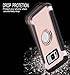Galaxy S8 Plus Case,DAUPIN 360 Rotating Ring Grip Holder Stand Metal Patch Shock-Absorption Drop-Protection Hard PC Shell Soft TPU for S8+/s8 plus-Rose Gold…