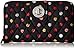Vera Bradley Women's Cotton Turnlock Wallet With RFID Protection, Havana Dots, One Size