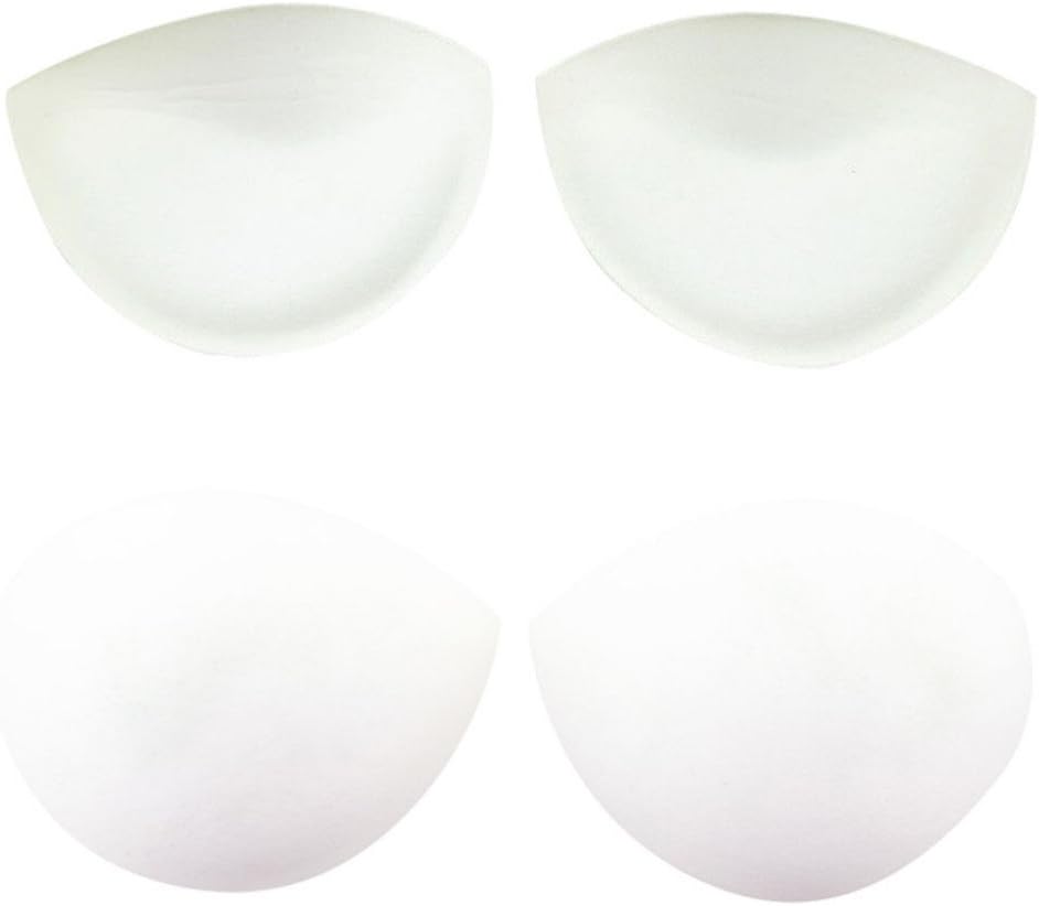 HSWorld White Bra Pad 2 Pcs Inserts Fillet Push Up Foam Pads Padded Sponge Underwear UK
