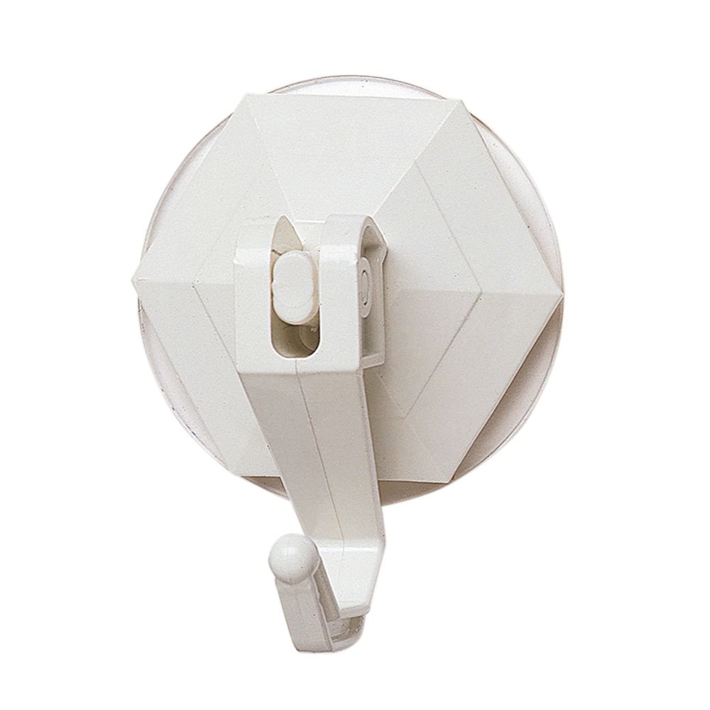 Tiger Hook Suction Cup, White, 3 X 4.5 X 6 cm