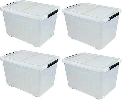 50 quart clear tote