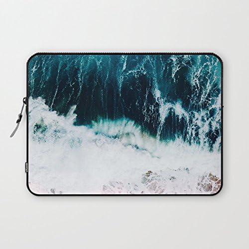Ocean Blues Laptop Sleeve Modern Laptop Protective Case Sleeve Notebook Laptop Bag Reinforced Bottom for Macbook Air 13.3 Christmas Birthday Back to School Gifts