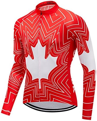 Men's Cycling Jersey Long Sleeve Breathable Biking Shirts Gear Style