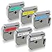 Greateam Compatible Label Tape Replacement for Brother P-Touch M Tape 12mm MK231 MK131 M431 M531 M631 M731, 6Pack