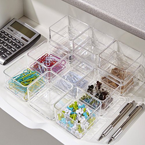3 STORi+Clear+Plastic+Drawer+Organizers