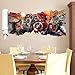 Removable 3D View The Avengers Captain America Art Mural Vinyl Waterproof Wall Stickers Kids Room Nursery Decor Decal Sticker