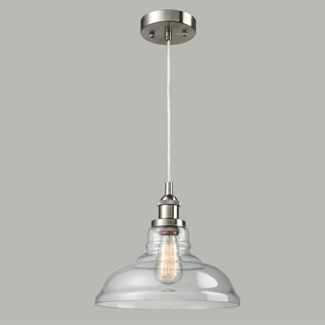 CLAXY Ecopower Foyer Clear Glass Dining Pendant Lighting: Home Improvement