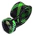 Reaction Tackle Fishing Rod Socks - Fishing Pole Sleeves and Covers for Baitcasting Rods, Spinning Rods Black/Green (Point-Cast-5)
