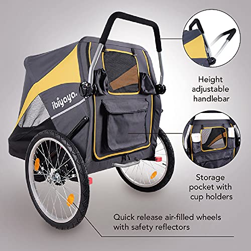 Large Pet Stroller for one Large or Multiple Medium Dogs with air