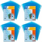 Sparco Transparent File Holders, Water Resistant, 11 x 8-1/2 Inches, 10-Pack, BE (SPR00605), 4 Packs