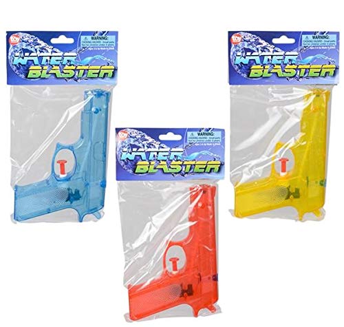 Rhode Island Novelty 6 Inch Super Squirter Water Gun - Compact Kids Squirt Gun for Summer Fun