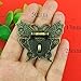 ODETOJOY 1Pc Antique Bronze Butterfly Cabinet Latches Hasp Pad Lock Clasp for Jewelry Wooden Box Case Chest Retro Vintage Decorative Mini Latch for Toolbox Gift Box Suitcase with Screws (Bronze)