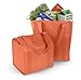 Hannah Smart Large Capacity Heavy Duty Insulated Shopping Bag (1, Orange)