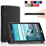Infiland LG G PAD X8.3 Shell Case, Ultra Slim Tri-Fold Case Cover for LG G PAD X 8.3 4G LTE Verizon Wireless 8.3-Inch VK815 Tablet Only (LG G PAD X8.3 VK815 Tablet, Black)