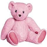 Bears For Humanity Large Certified Organic Pink Teddy Bear Stuffed Plush Animal With Movable Arms And Legs. 16 Inches. One Is Donated To A Child In Need For Each One Purchased