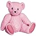 Bears For Humanity Large Certified Organic Pink Teddy Bear Stuffed Plush Animal With Movable Arms And Legs. 16 Inches. One Is Donated To A Child In Need For Each One Purchased
