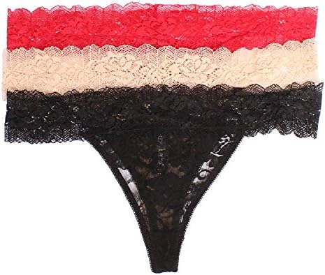 Daisy Fuentes 3 Pack Thongs, 3 Styles to Choose From (S, Set 3)