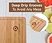 EXTRA LARGE Bamboo Cutting Board w/Handles and Juice Grooves | Free Non-slip Grips |Wooden Chopping Board for Meat (Butcher Block), Vegetables, Fruit | Perfect Serving Board (18 x 12