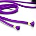 BONTIME All-Purpose Soft Cotton Rope - 32 Feet Length,1/3-Inch Diameter (Purple,Pack of 3)