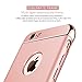 Willnorn Electroplate Frame Ultra-thin Hard Case for Apple iPhone 6/6s, Rose Gold
