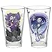 Zak Designs Jack Skellington Pint Glasses, Set of 2 Pieces, 16oz Capacity Each Glass, Nightmare Before Christmas