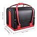 HOMFA Makeup Train Case 3 Layer Makeup Organizer Bag with Shoulder Strap Adjustable Dividers for Cosmetics Makeup Brushes Toiletry Jewelry (Black)