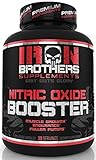 Nitric Oxide Supplements Booster Pre Workout with Fermented L-Arginine Increase Muscle Pumps Blood Flow Energy Strength Endurance Vascularity - 120 Veggie Capsules L-Citrulline