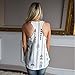 Ruhiku GW Clearance Women Voyage Printed Tank Tops Sleeveless T-Shirt Comfy Blouse Casual Vest Tops Loose Summer Shirts (White, M)
