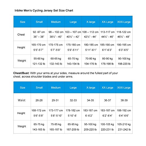 image for INBIKE Cycling Jersey Men Set Bib Short Sleeve Bike Shirt Gel Padded B