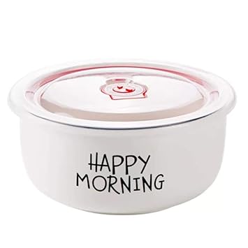 Bcanju Cerámica Recipiente redondo Recipiente Recipiente ...