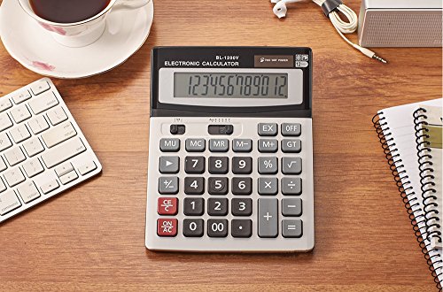 image for LITVZ Calculator, Standard Desk Solar Calculators with Large Display B