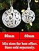 SLEETLY 28pk White Ornaments for Christmas Tree Holiday Xmas Decorations, Shatterproof Plastic 3.15 Balls, Icicles and Snowflakes