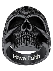 Customize Black Master Mason Rings Punk Biker