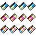 Antner 800 Pieces Pop-up Page Markers Sticky Tabs Index Tabs Flags Sticky Notes with Box, Fluorescent Sticky Note for Page Marker, 12 Sets 3 Sizes