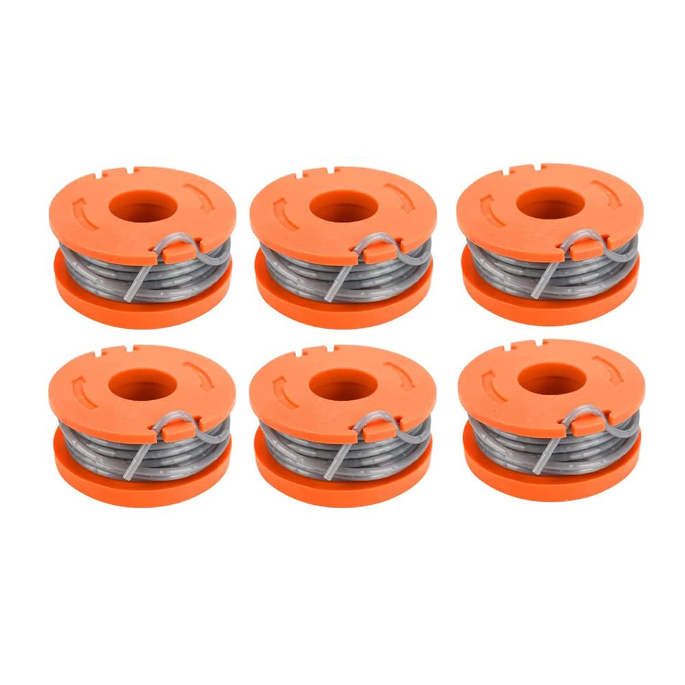 mzoLife Strimmer Spool Compatible with Mac Allister MGTP18Li Trimmer Line, 10ft 1.65 mm Autofeed Strimmers Replacement Spools (6PCS)