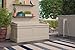 Suncast 99 Gallon Indoor/Outdoor Large Deck Storage Box, Light Taupe