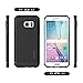 Galaxy S7 Edge Case, LUVVITT [Sleek Armor] Slim Shock Absorbing Flexible Back Cover TPU Rubber Case for Samsung Galaxy S7 Edge - Black