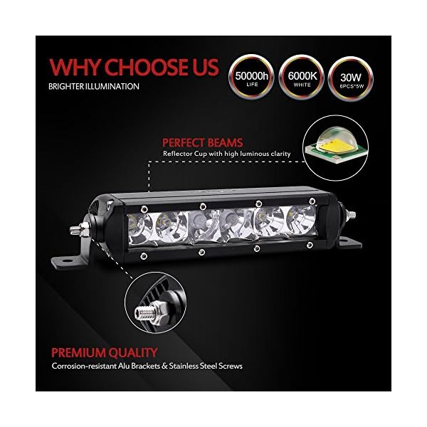 MICTUNING-SR-Mini-Series-8-30W-Single-Row-CREE-LED-Light-Bar-COMBO-Spot-Flood-2700lm-400m-Visibility
