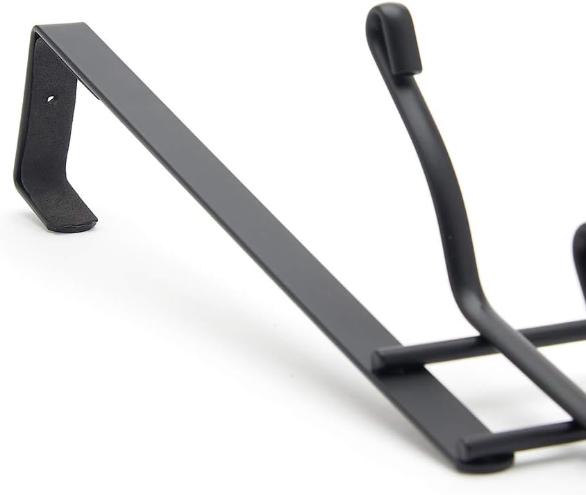 simplywire Over Door Coat Rack 10 Hooks Matt Black BigaMart