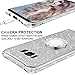 OCYCLONE Galaxy Note 8 Case, Glitter Cute Phone Case Girls with Kickstand, Bling Diamond Rhinestone Bumper Ring Stand Luxury Thin Protective Samsung Galaxy Note 8 Case for Girl Women - Silver