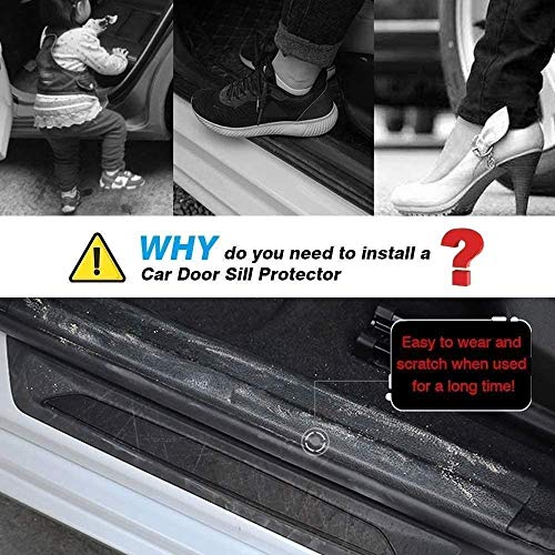 4 stks Rvs Auto Instaplijsten Protector voor Golf 6 7 GTI R-Line Jetta Polo Tiguan Silver, Scuff Guard Antislip Pedaal… - Afbeelding 4