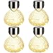 GIGALUMI Hanging Solar Lantern, 4 Pack Outdoor Christmas Decorations, Hanging Solar Lights Outdoor Waterproof, Garden Decor for Lawn, Garden, Yard, Tree Warm White