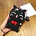 XKAUDIE(TM) 3D black Lucky Fortune Cat Kitty with Cute Bow Tie Silicone Rubber Phone Case Cover for Samsung Galaxy On5/G550