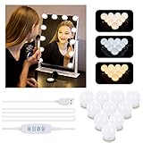 Lampe Miroir Maquillage Azhien,Lampe pour Miroir Cosmetique Hollywood avec 3 Mod
