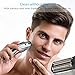SUPRENT 4-Blade Electric Foil Shaver, Men's Electric Razor with Lithium Ion Battery and Push-up Precision Trimmer, Travel lock (EF215S)