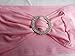 SheYang 100PCS Pink Stretch Chair Sashes Bows Elastic Chair Bands with Buckle Slider Sashes Bows for Wedding Hotel Banquet Birthday Party Decorations (100PCS, Pink)