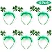 JOYIN 6 Pack St. Patrick's Day Green Shamrock Clover Headbands/Top Hat Saint Patrick's Costume Accessories St Patricks Party Favors Decorations