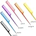 Yaomiao 24 Pcs Rat Tail Combs Bulk Braiding Comb for Woman Parting Combs Hair Colored Teasing Pin Tailcombs Styling Tailcombs with Thin and Long Handle Men Hair Stylist Salon Supplies, 6 Colors