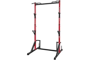 CANPA Multifunction Power Rack with Pull up Bar, Heavy Capacity and Adjustable Squat Stand Rack for Home Gym Equipment, Power Rack Cage