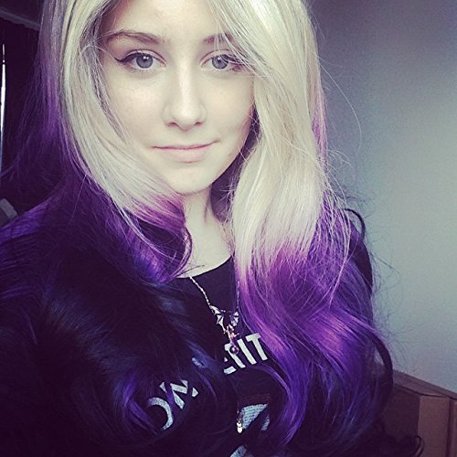  ombre purple wig